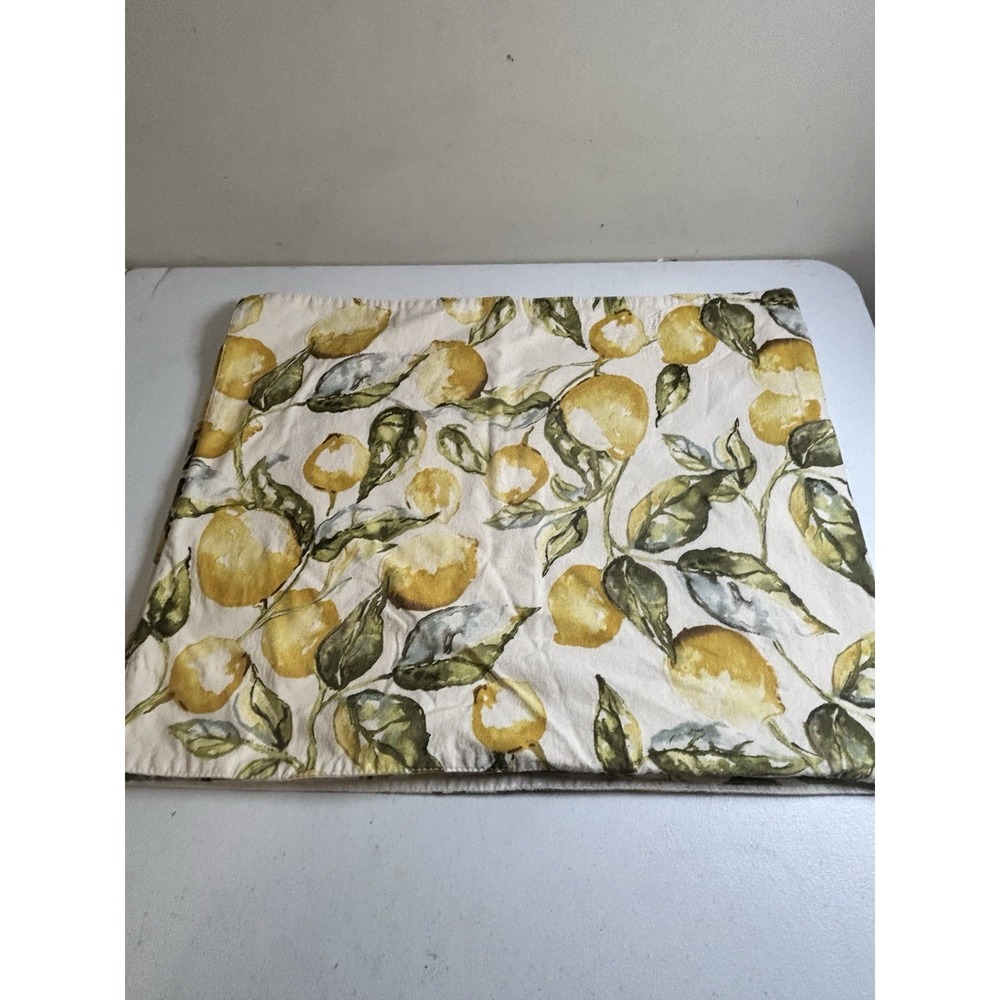 Pottery Barn Table Runner Lemon Pattern 17"x 86" Italian Farmhouse